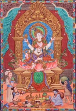 仏教徒 Painting - ラクシュミ・デヴィ仏教